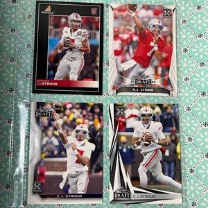 ⭐️🏈 CJ Stroud, Quarterback, NFL Football Trading Sports Cards, Lot of 4 #S1